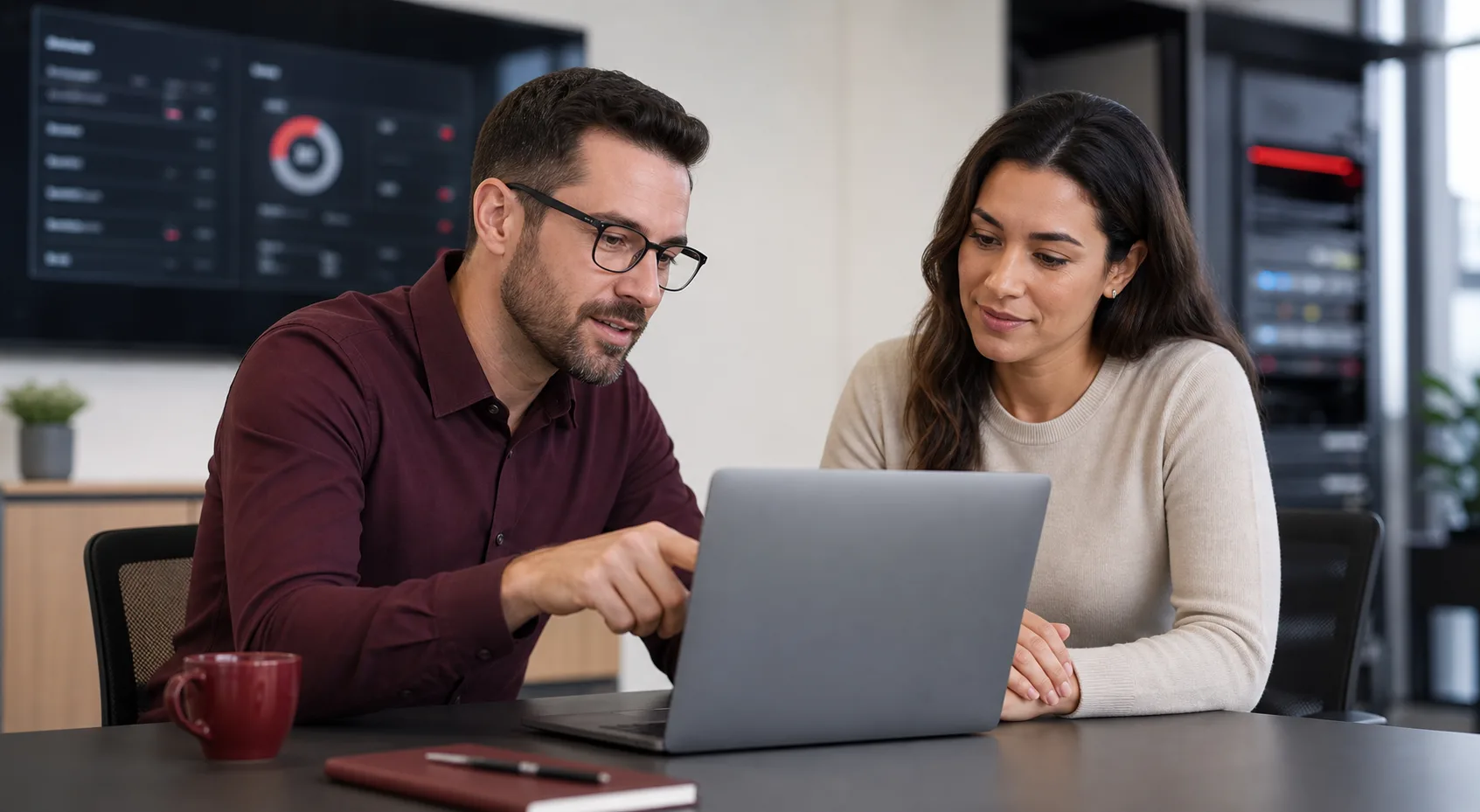 Client receiving technical support during a domain transfer